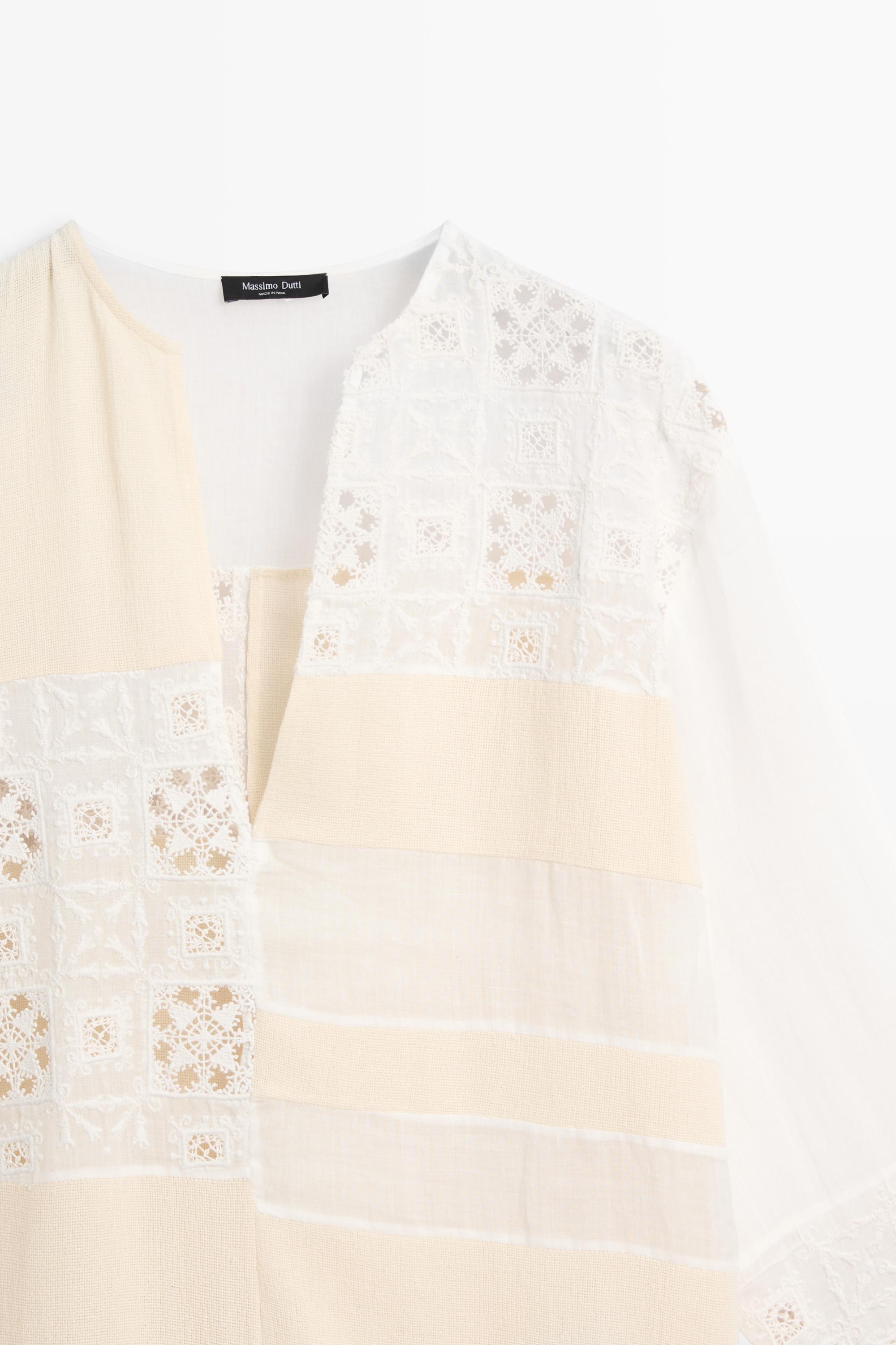 Robe tunique fluide avec broderies